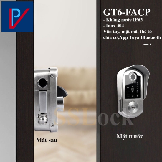KHÓA CỬA ĐIỆN TỬ SSLOCK GT6 PLUS-FACP