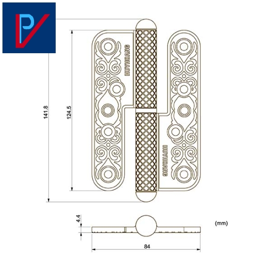 BẢN LỀ CỐI HUY HOÀNG THAU HC29001 CAO 